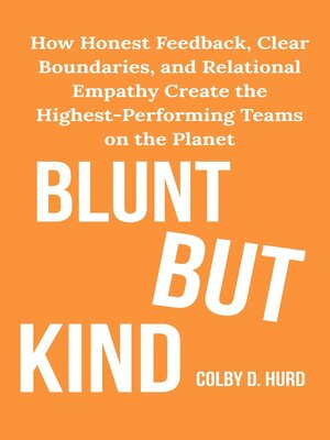 cover image of Blunt but Kind